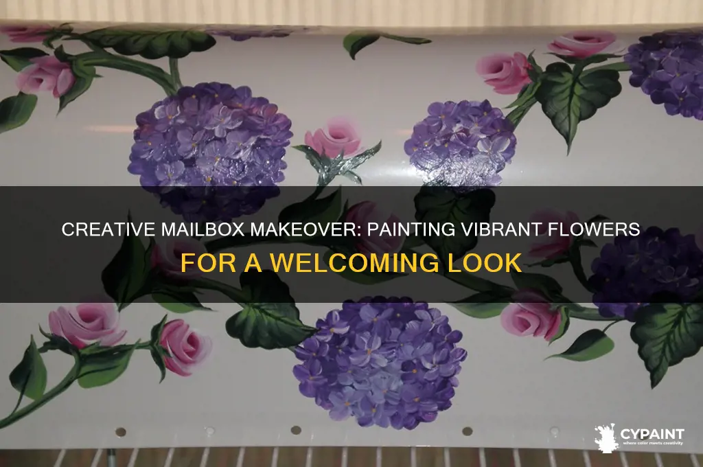 how to paint a mailbox with flowers