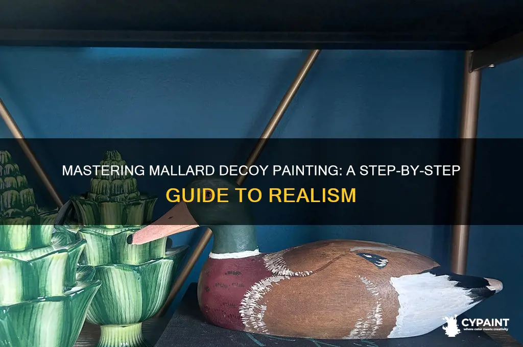how to paint a mallard drake decoy