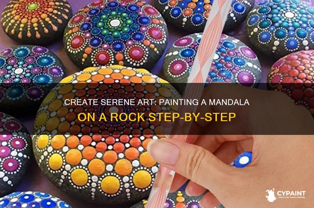 how to paint a mandala on a rock