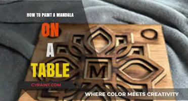Creative Guide: Painting a Vibrant Mandala on Your Table Surface