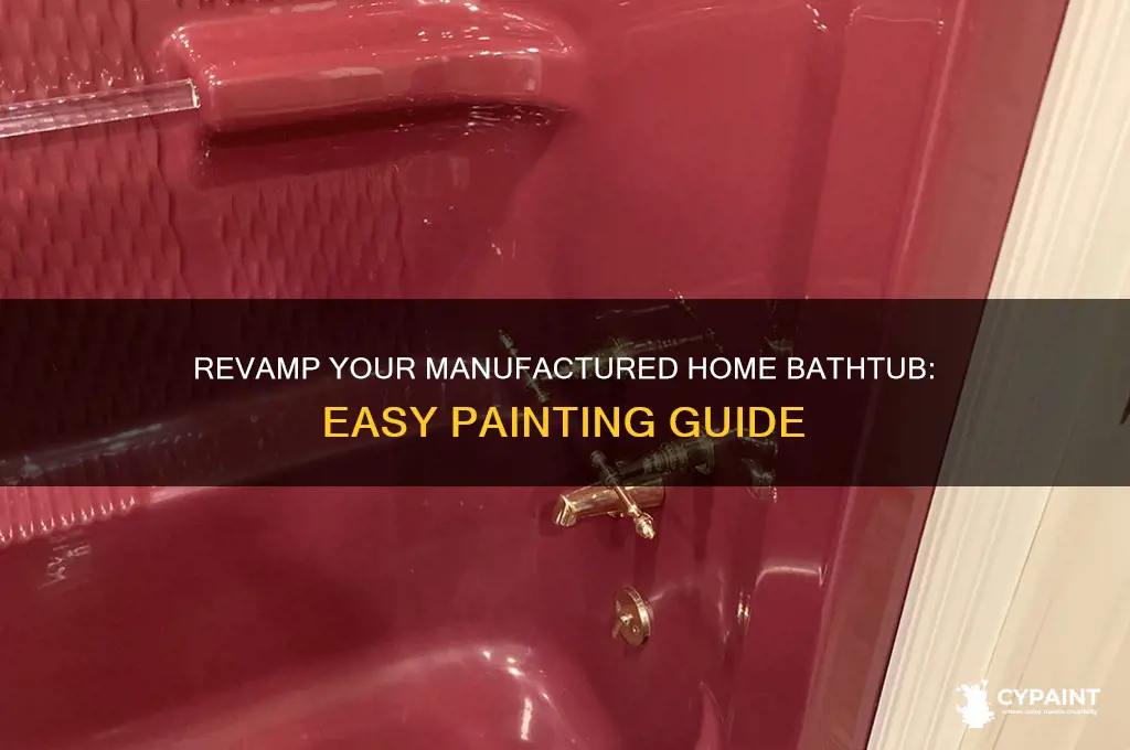 how to paint a manufactured home bathtub