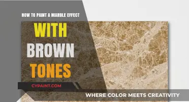 Creating a Warm Marble Effect with Brown Tones