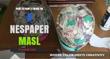 Crafting a Colorful Mask: Painting on Newspaper