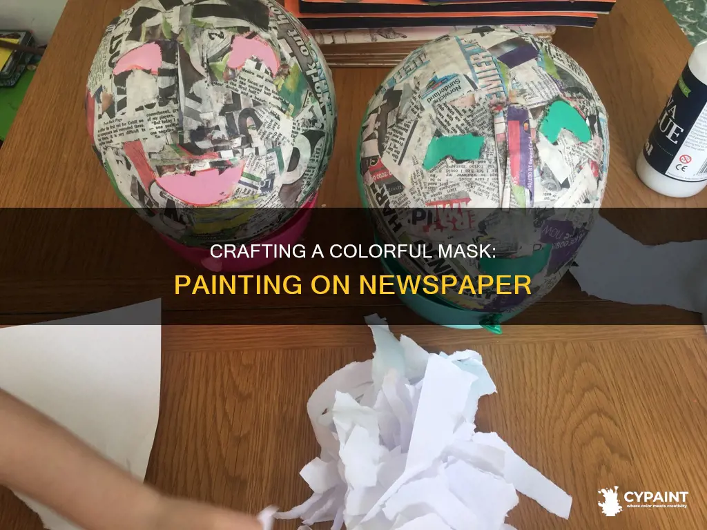 how to paint a mask on a nespaper masl