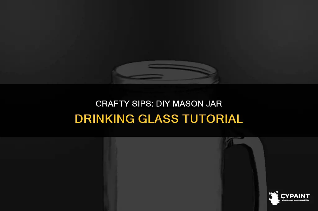 how to paint a mason jar to drink out of