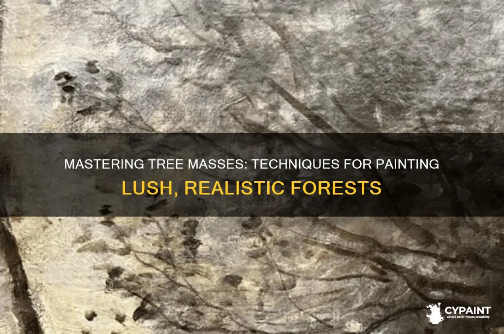 how to paint a mass of trees