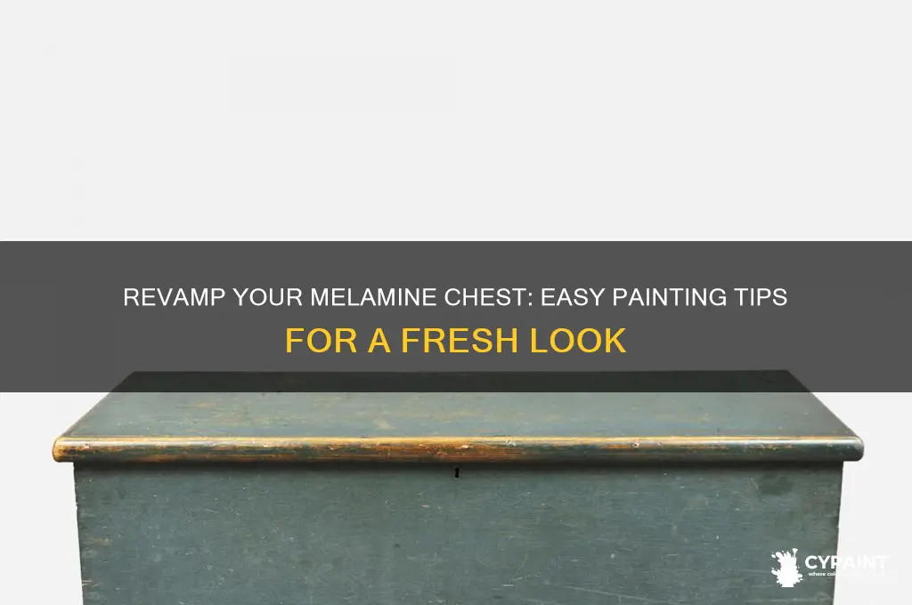 how to paint a melamine chest of drawers