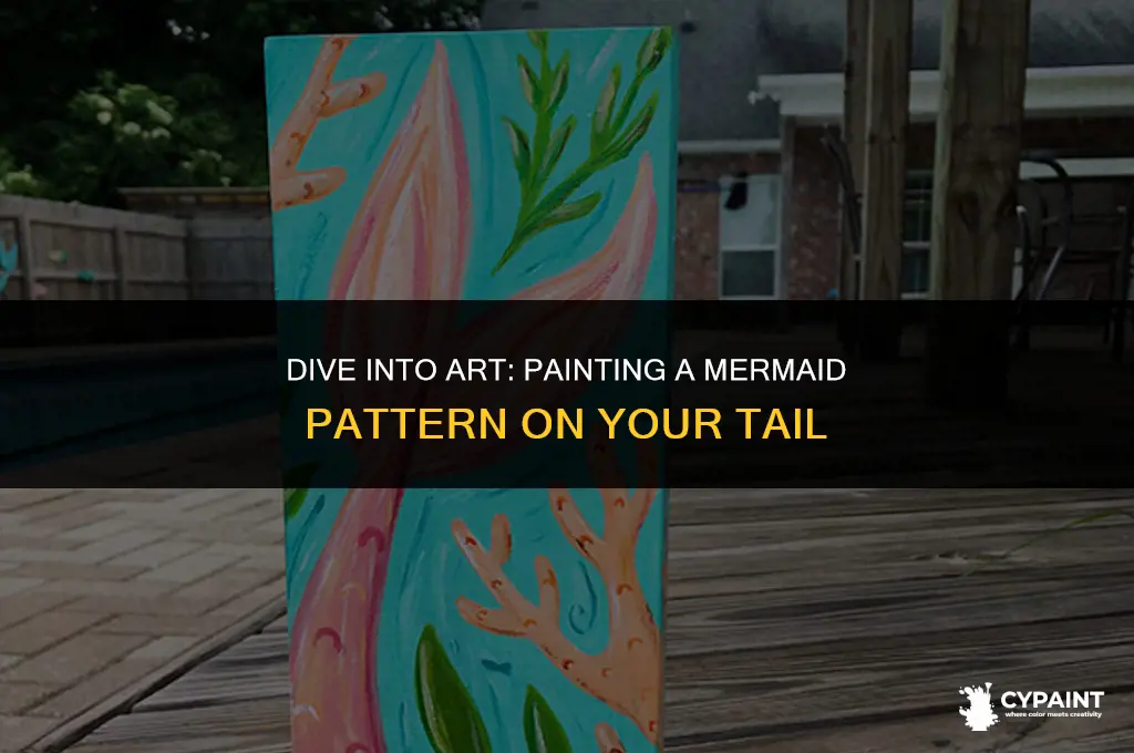 how to paint a mermaid pattern on your mermaid tail