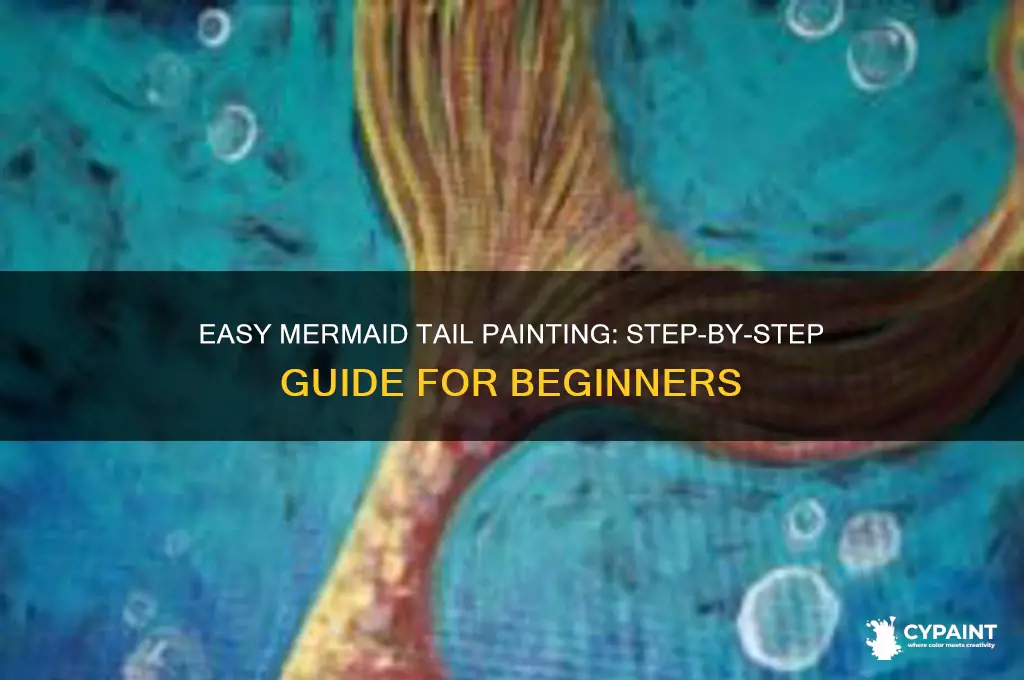 how to paint a mermaid tail easy