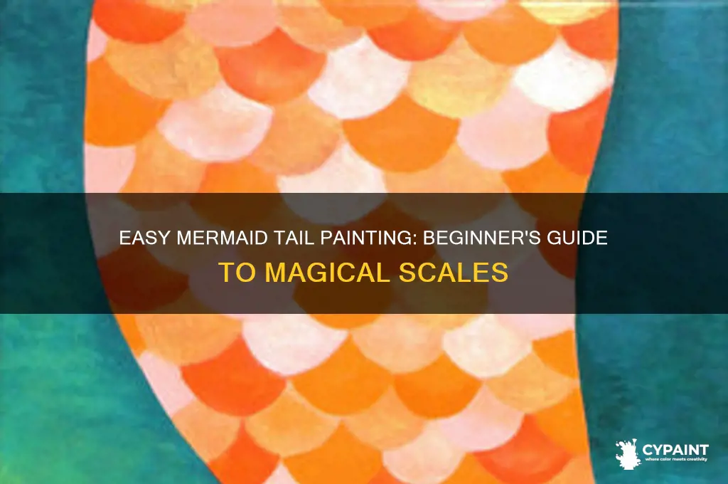 how to paint a mermaid tail for beginners
