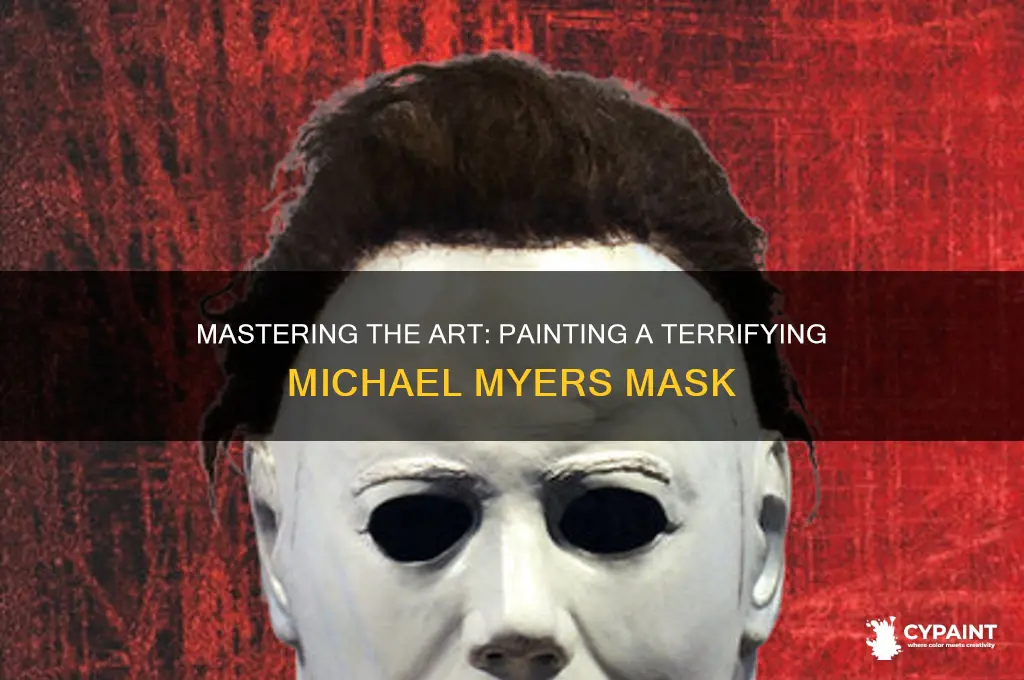 how to paint a michael myers mask