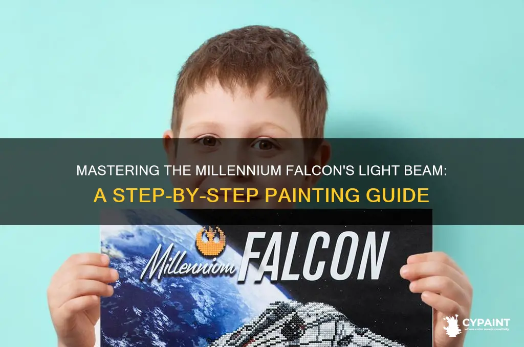 how to paint a millennium falcon light beam