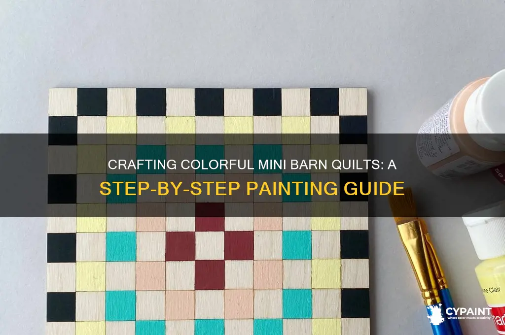 how to paint a mini barn quilt