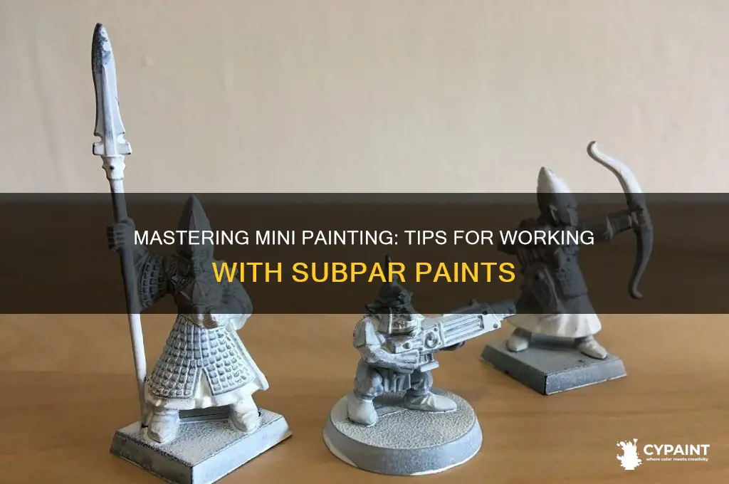 how to paint a mini with bad paint