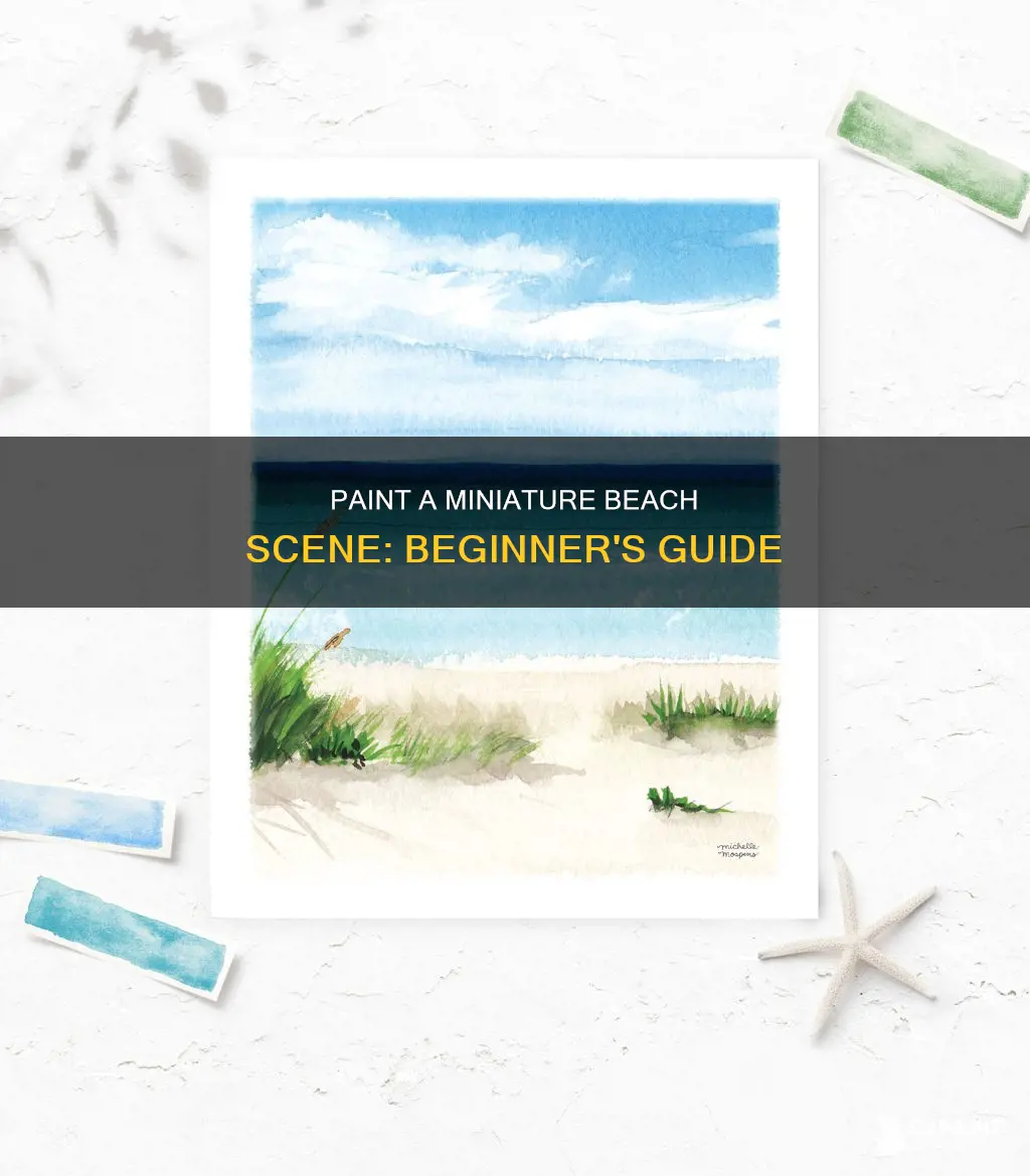 how to paint a miniature beach scene for beginners