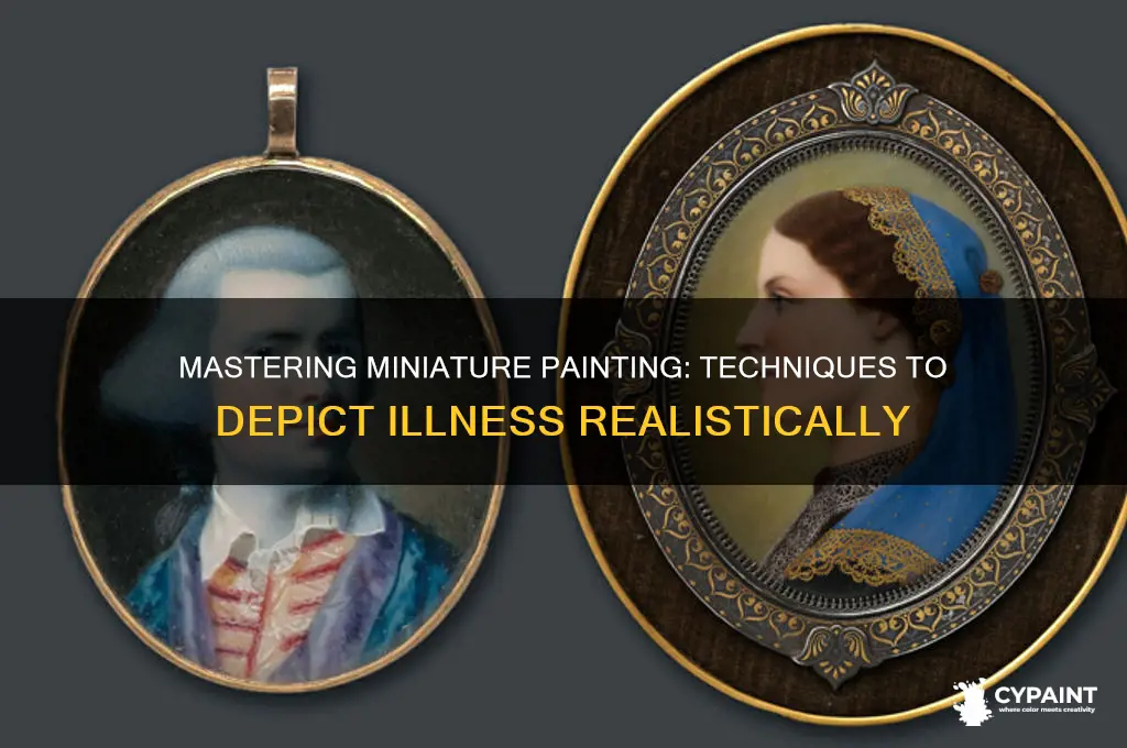 how to paint a miniature to look ill