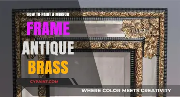 Transform Your Mirror Frame with Antique Brass Painting Techniques