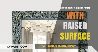 Painting a Mirror Frame: Raised Surfaces, Easy Steps