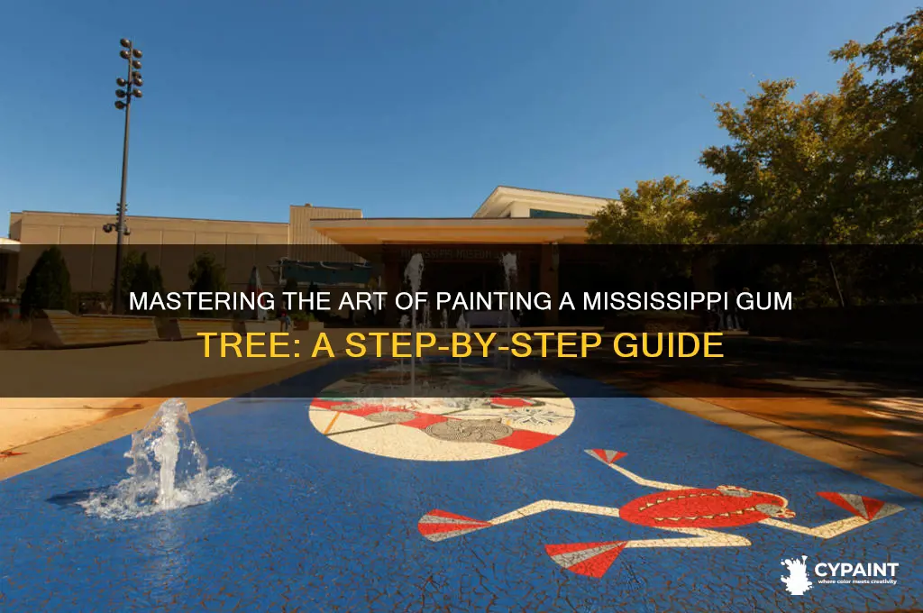how to paint a mississippi gum tree