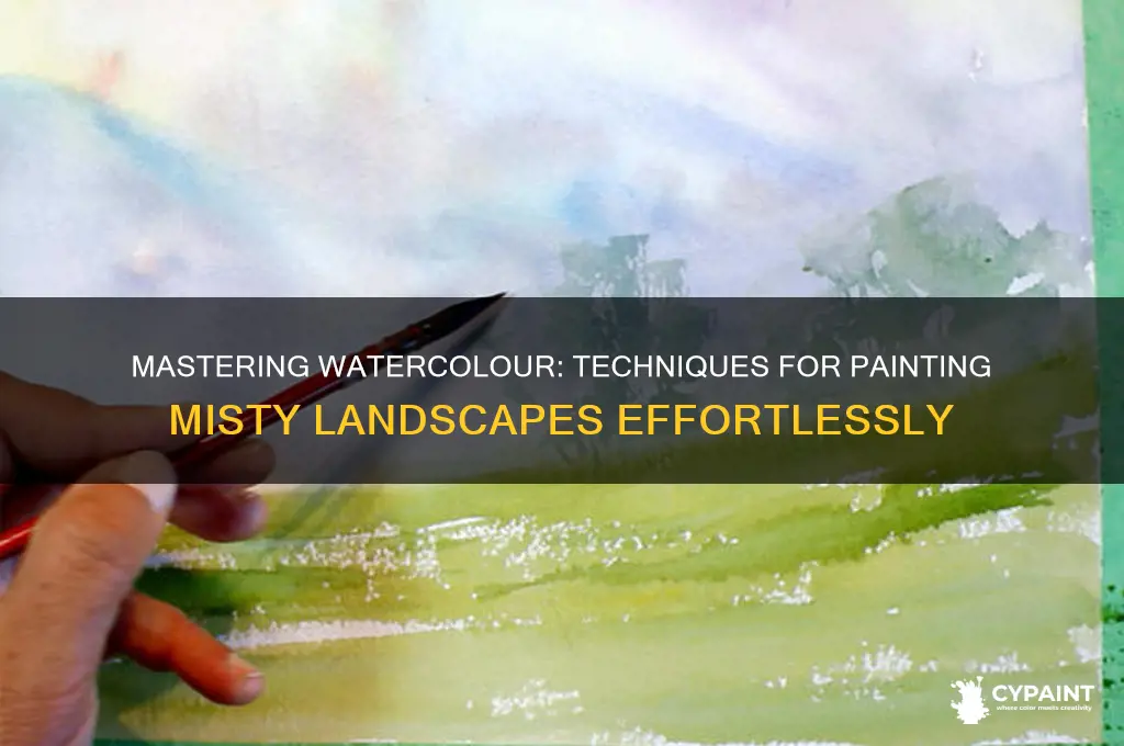 how to paint a misty landscape in watercolour