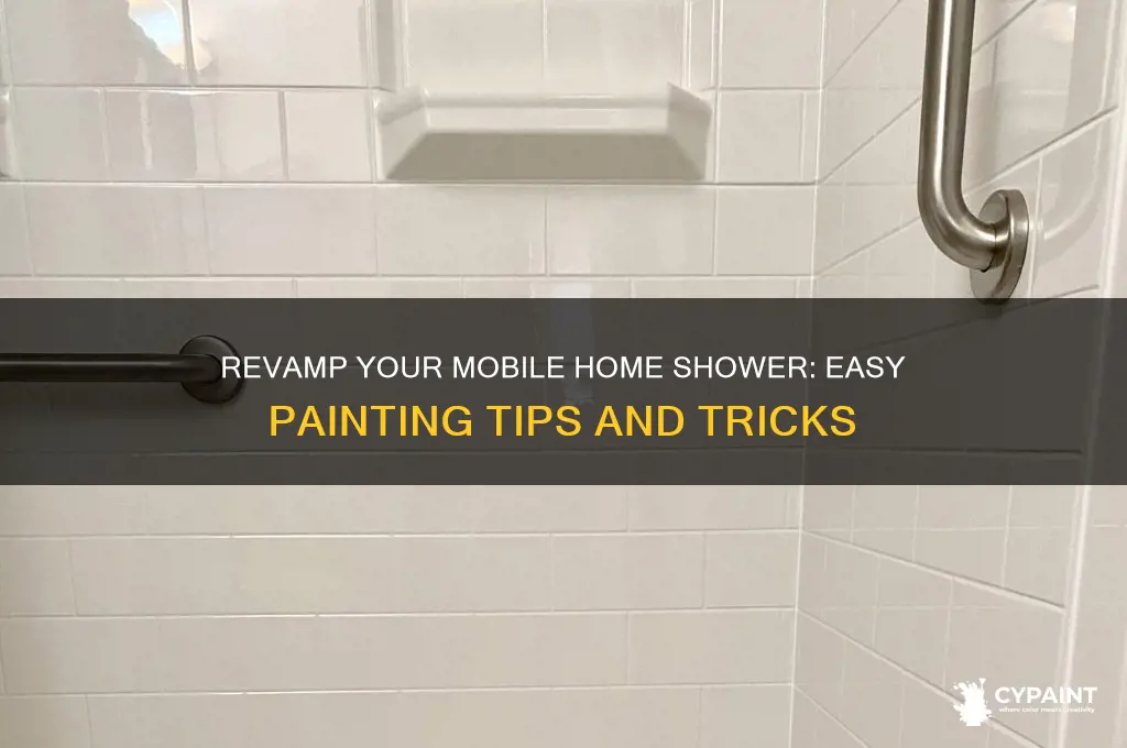 how to paint a mobile home shower