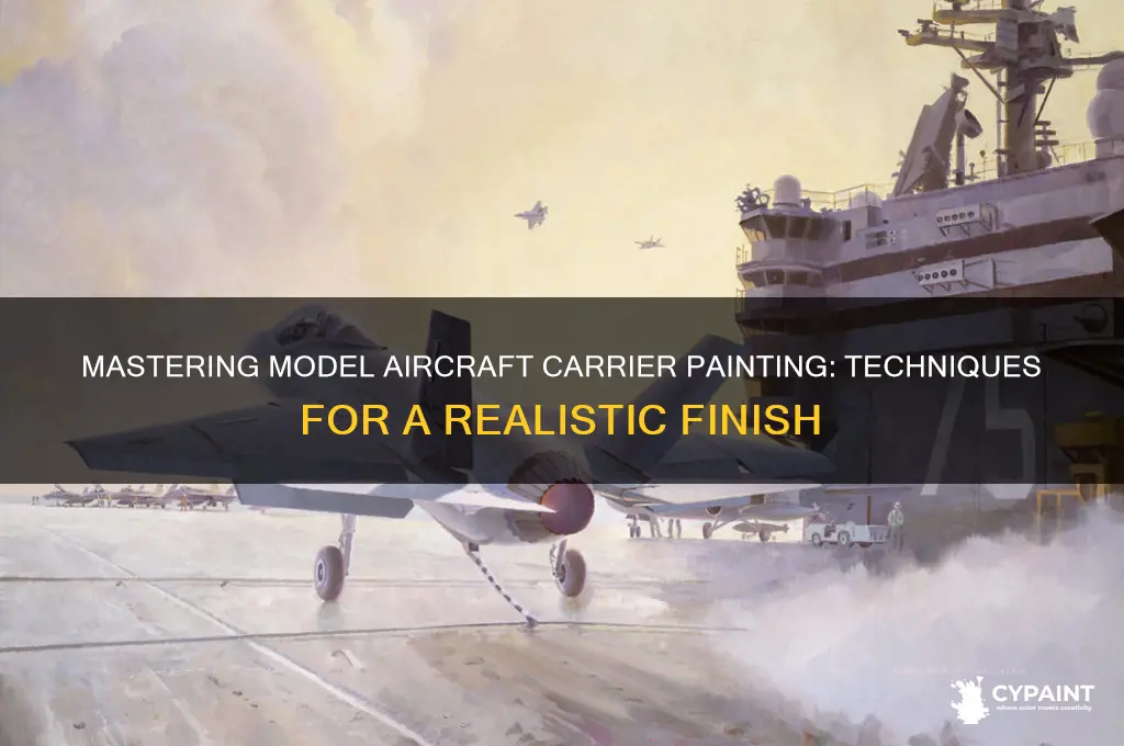 how to paint a model aircraft carrier