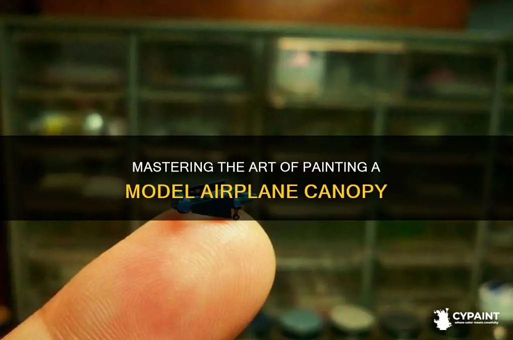 how to paint a model airplane canopy