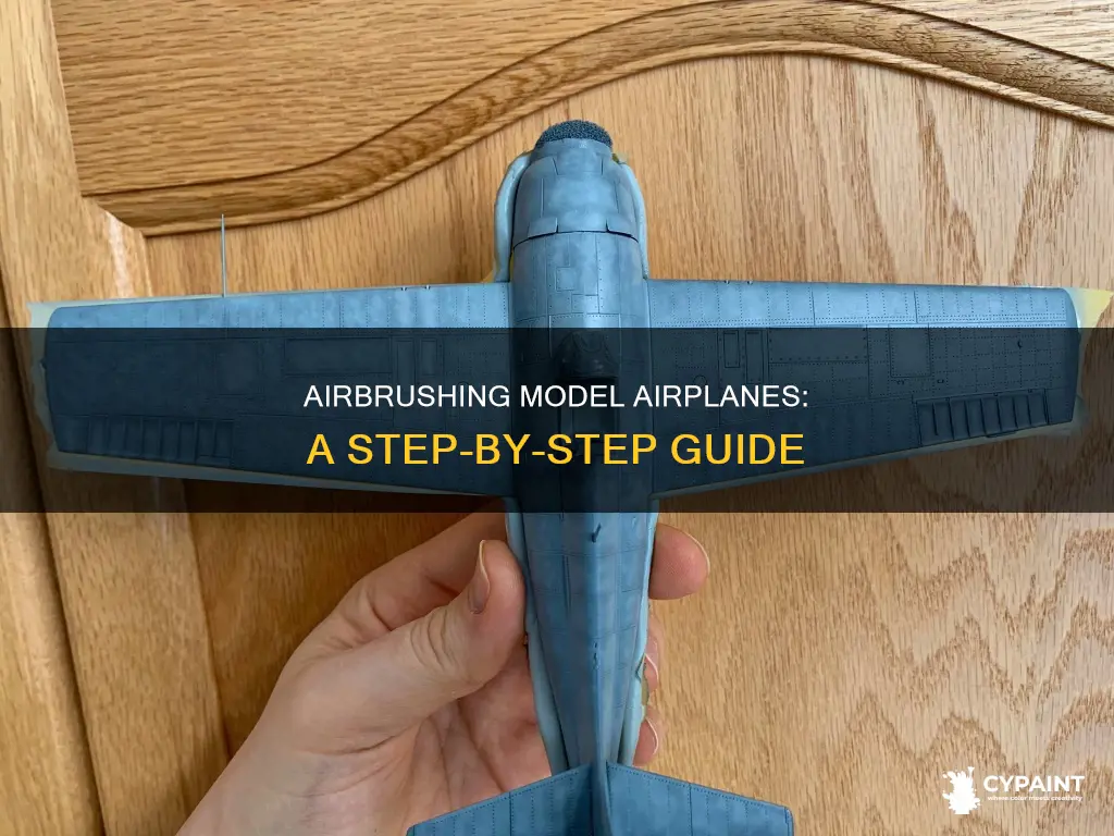 how to paint a model airplane with an airbrush