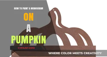 Elegant Pumpkin Monogram: Step-by-Step Guide to Painting Your Initials