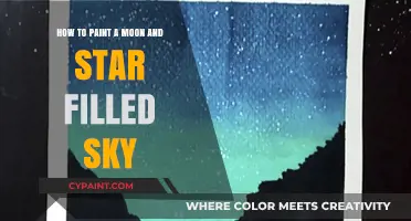 Paint a Starry Night: Moon & Stars