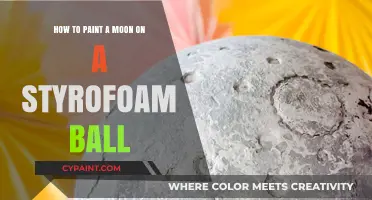 Creating a Realistic Moon with Styrofoam and Paint