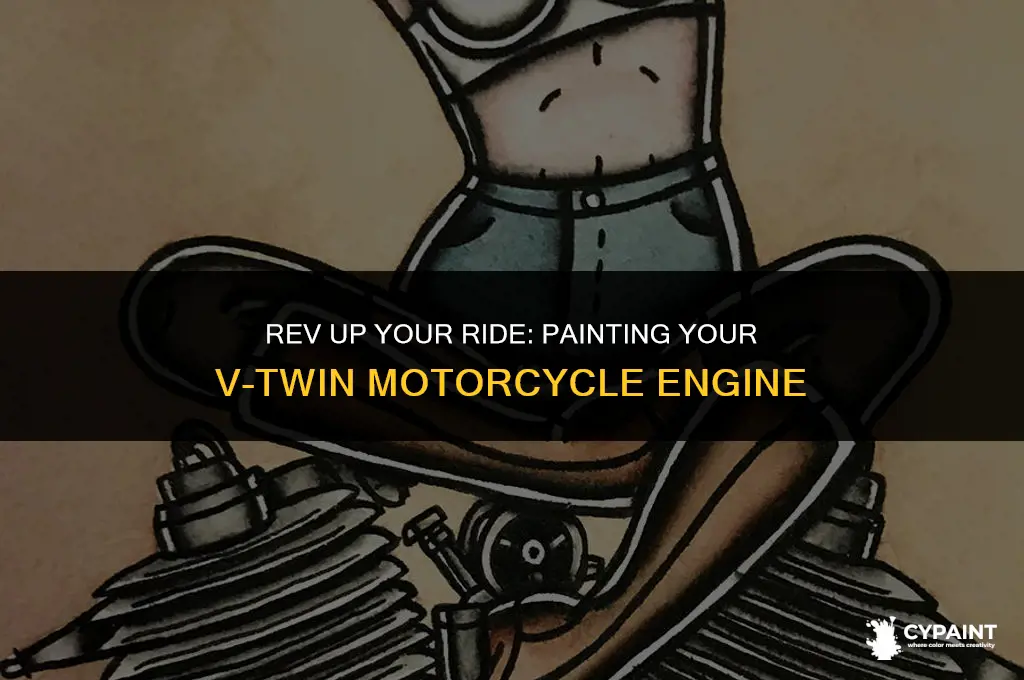 how to paint a motor v twin in a motorcycle