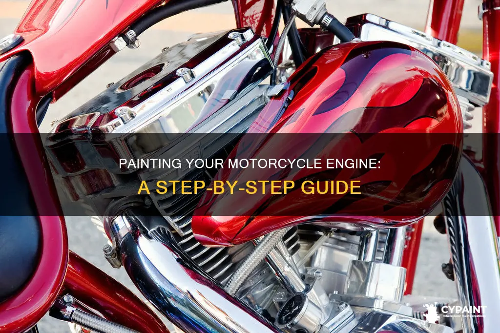how to paint a motorcycle engine in the frame