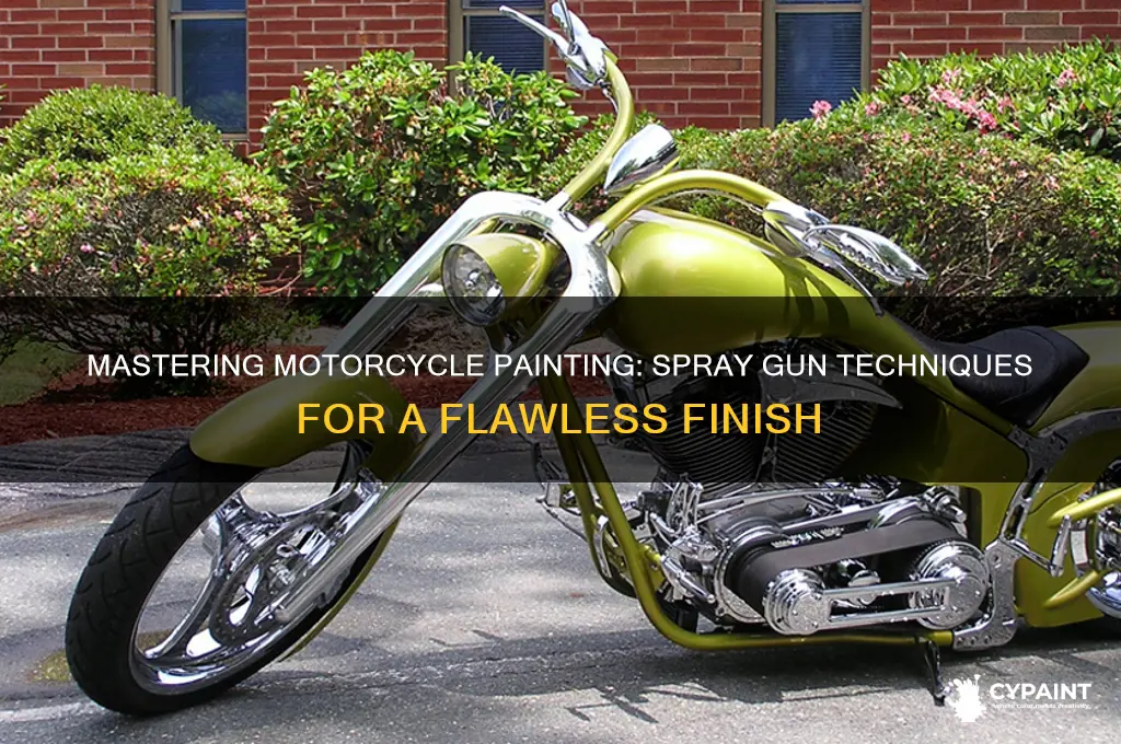how to paint a motorcycle with a gun