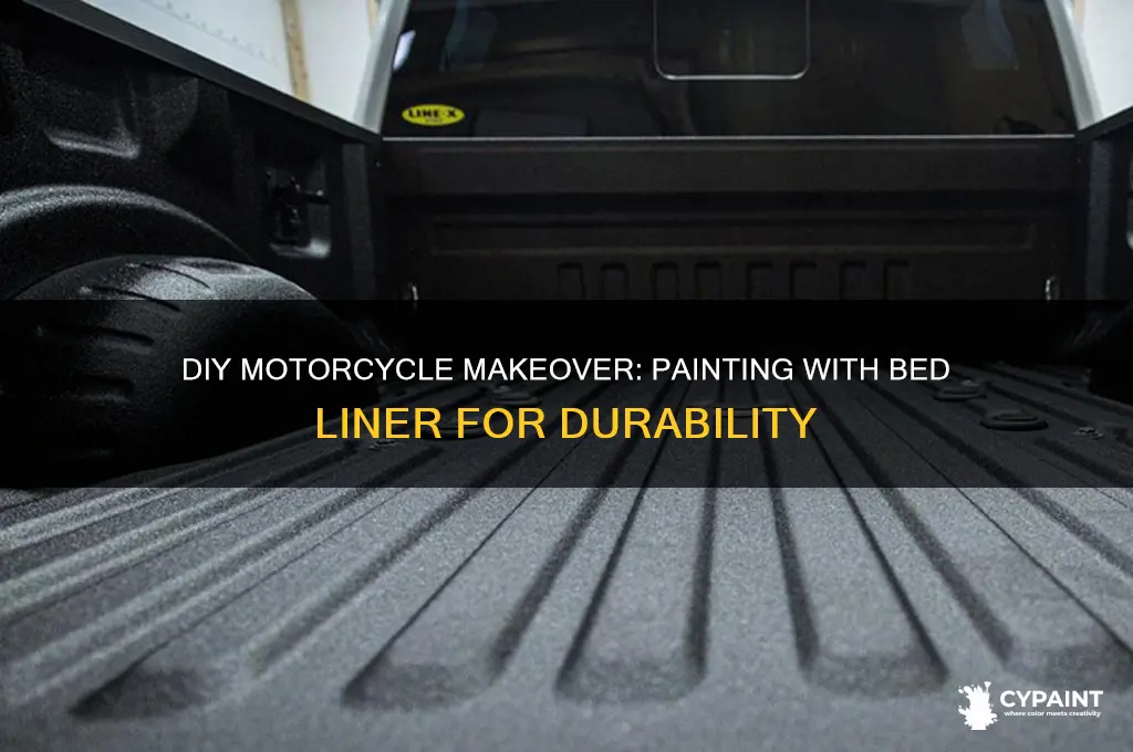 how to paint a motorcycle with bed liner