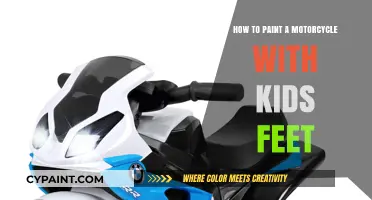 Creative Family Fun: Painting Motorcycles with Kids' Feet
