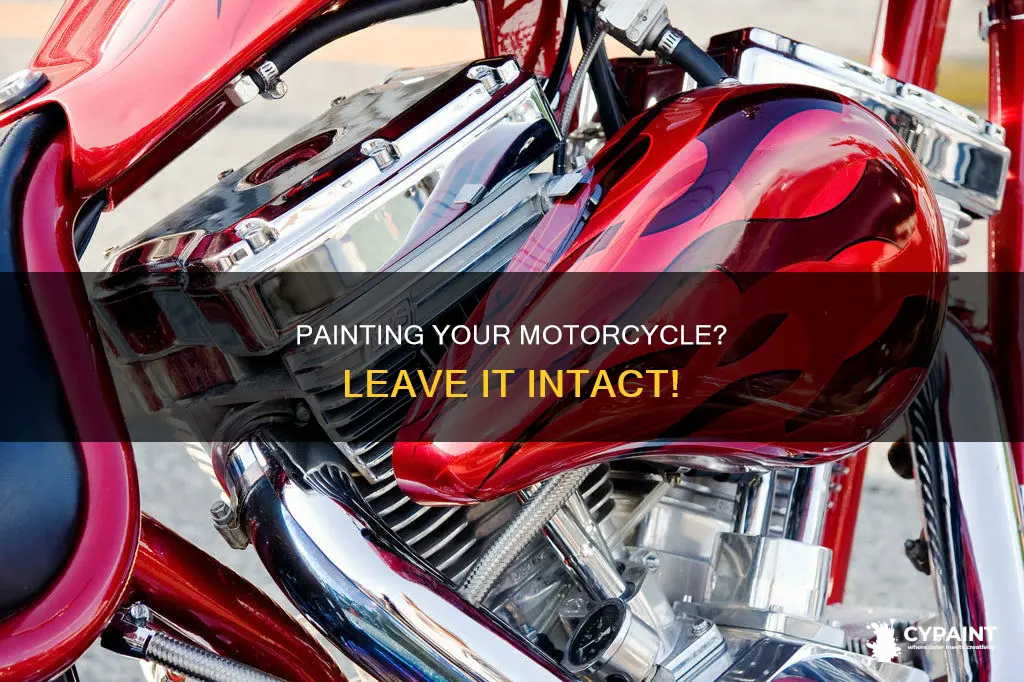 how to paint a motorcycle without taking it apart