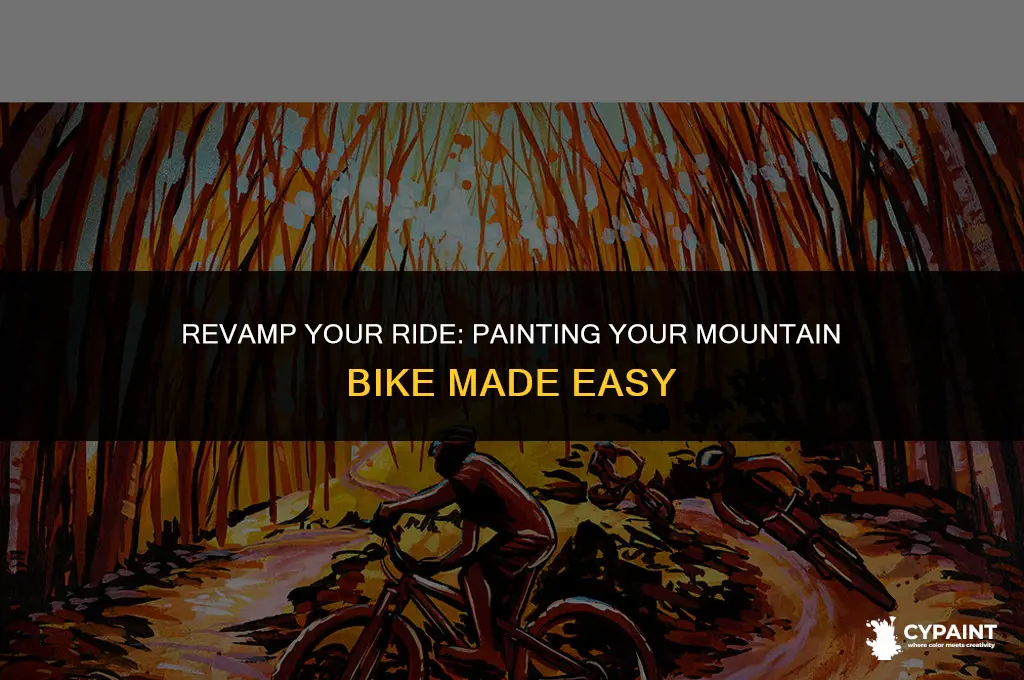 how to paint a mountain bike without taking it apart
