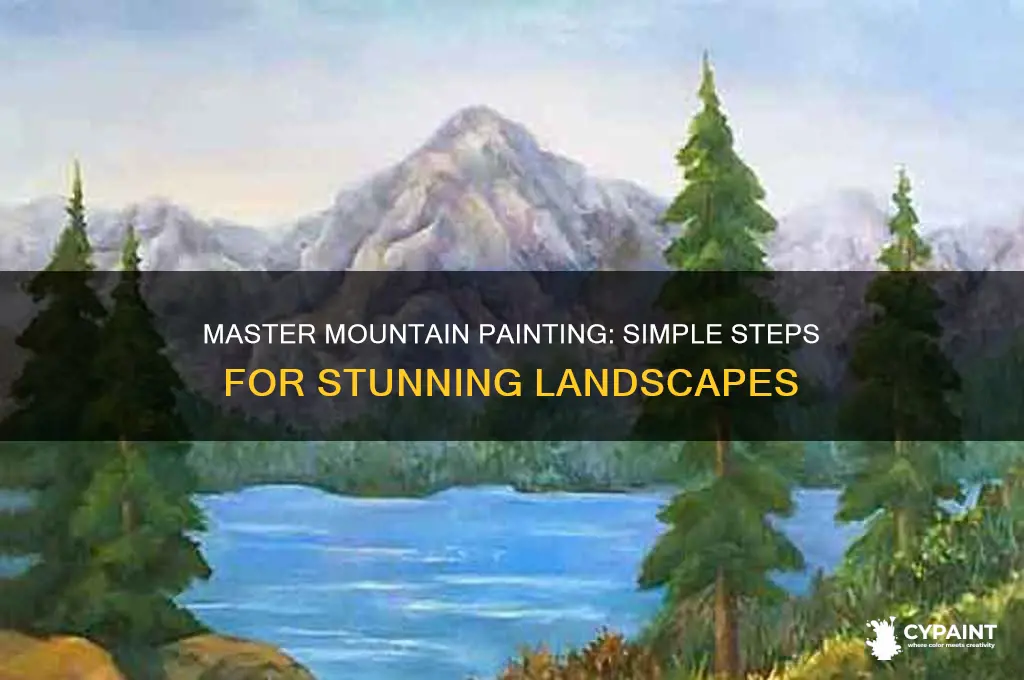 how to paint a mountain landscape easy