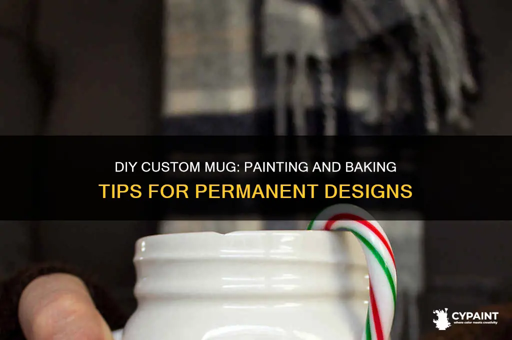how to paint a mug and bake it
