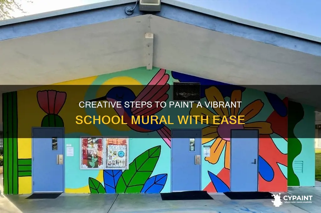 how to paint a mural at school