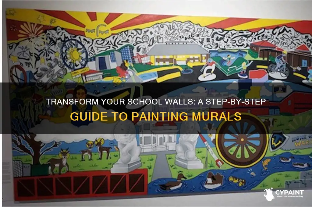 how to paint a mural for a school