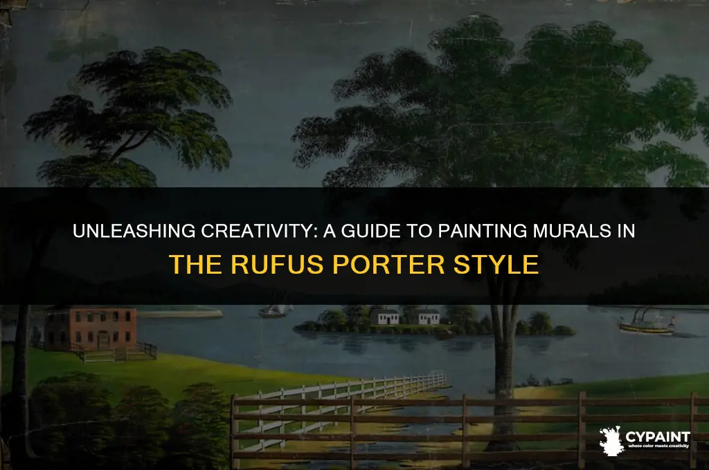 how to paint a mural in the rufus porter style
