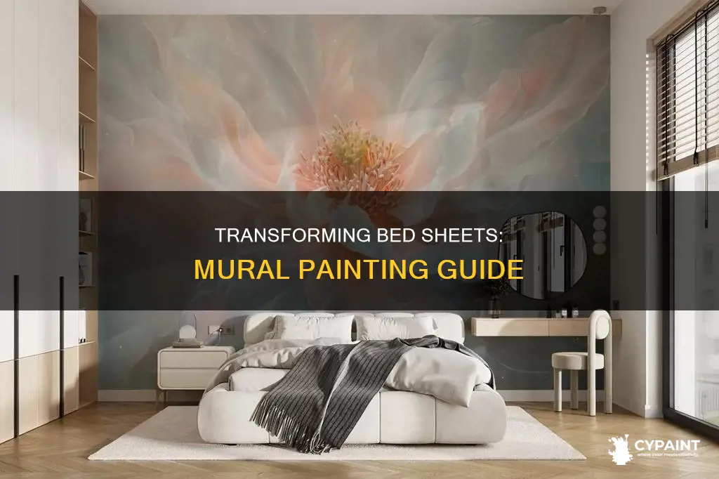 how to paint a mural on a bed sheet