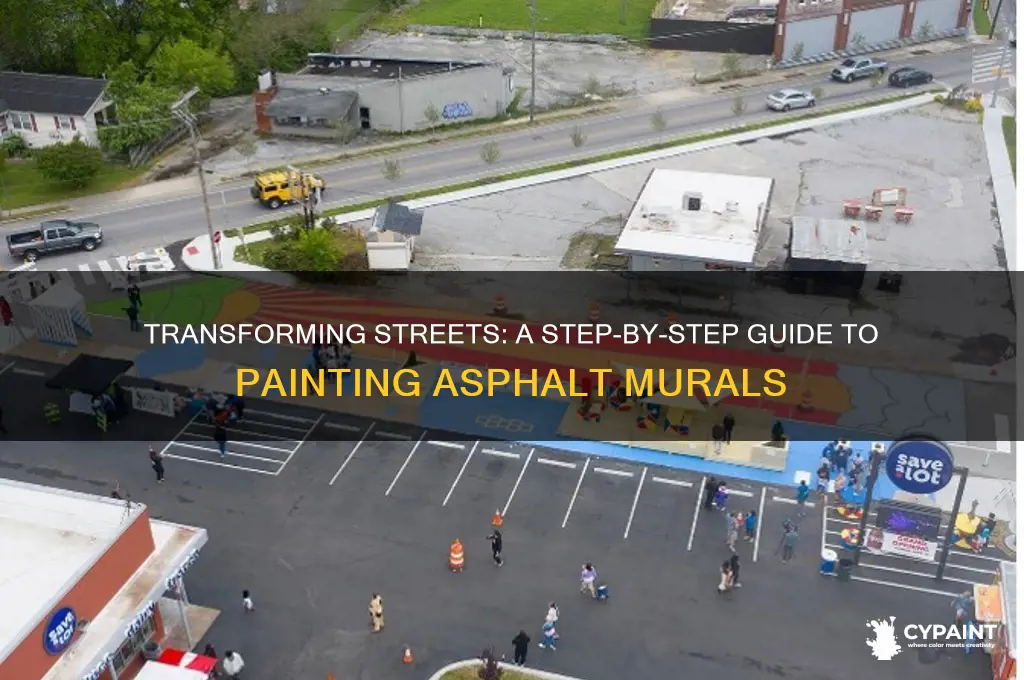how to paint a mural on asphalt