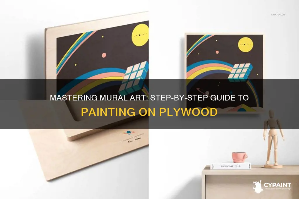 how to paint a mural on plywood