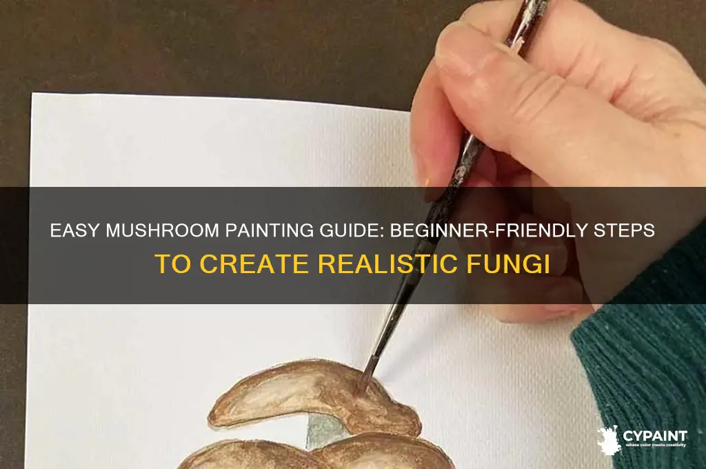 how to paint a mushroom for beginners