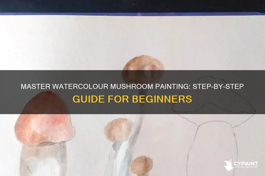 how to paint a mushroom in watercolour