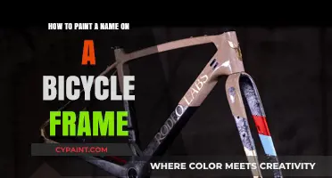 Customizing Your Ride: Painting Names on Bicycle Frames