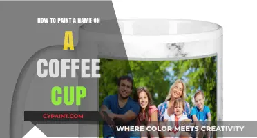 Customizing Coffee Cups: Painting Names Artfully